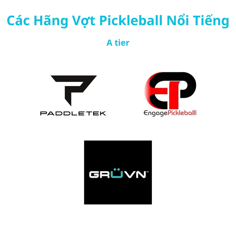 các hãng vợt pickleball nổi tiếng hạng a