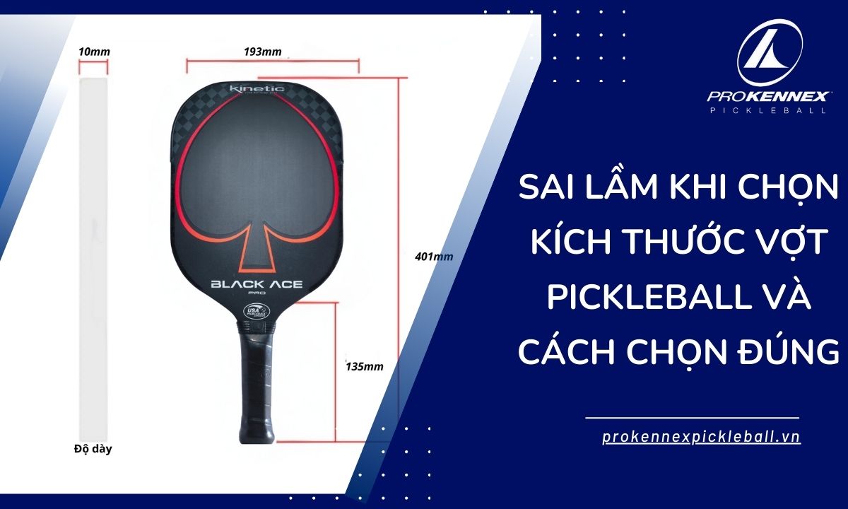 ảnh đại diện kích thước vợt pickleball